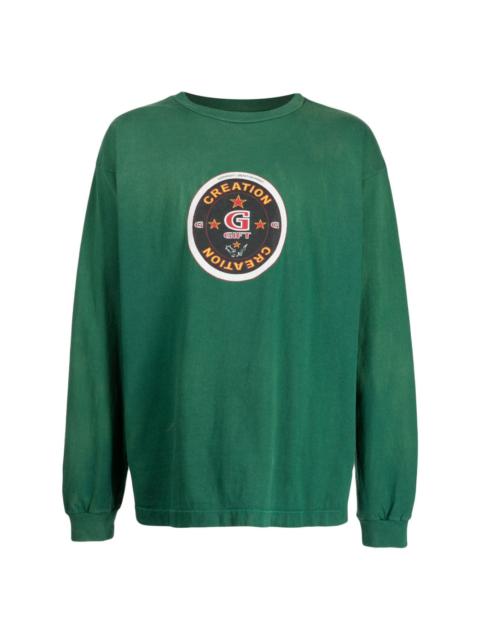 SAINT M×××××× graphic-print cotton sweatshirt