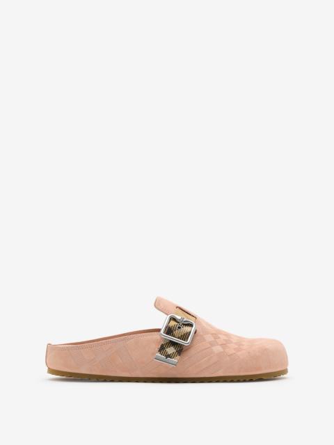 Burberry Check Suede Urchin Clogs