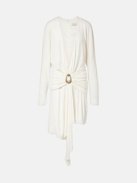 CHRISTOPHER ESBER Stone Pin draped jersey minidress