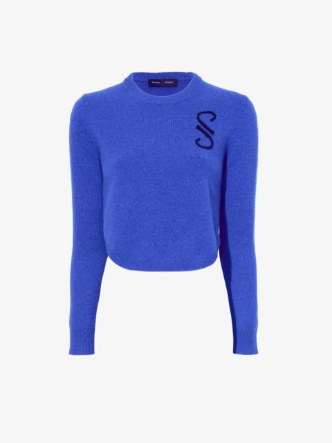 Stella Monogram Sweater in Cashmere Jacquard