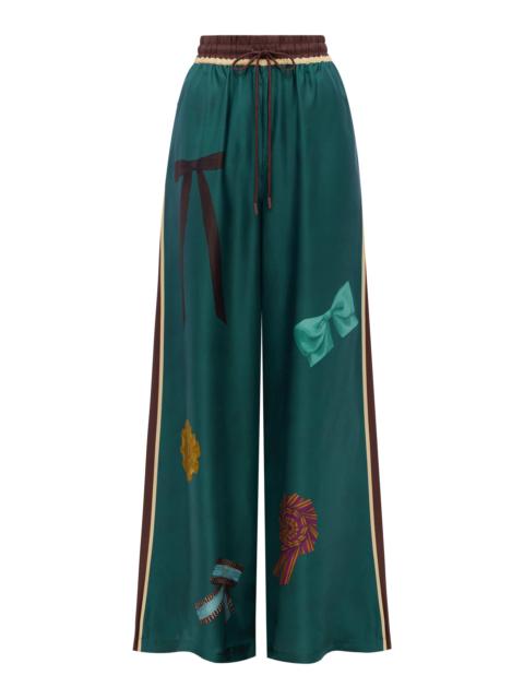 ALÉMAIS Rosette Silk Pant