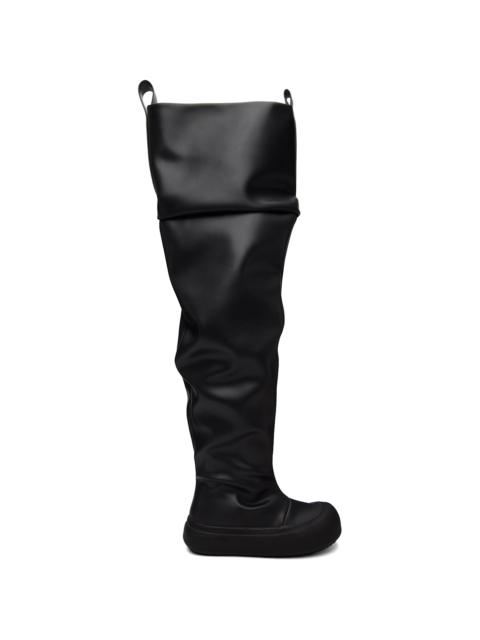 YUME YUME Black High Fisherman Tall Boots
