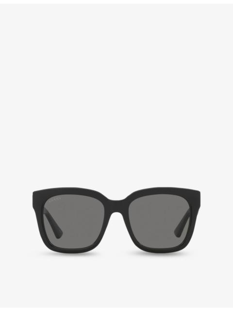 GUCCI GG1338S Rectangle-Frame Injected Sunglasses