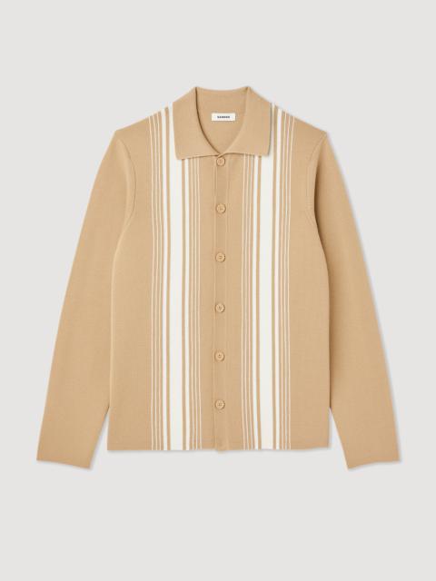 Sandro Cardigan with contrasting embroidery