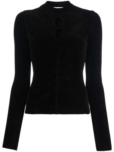 MSGM cut-out detail knitted top