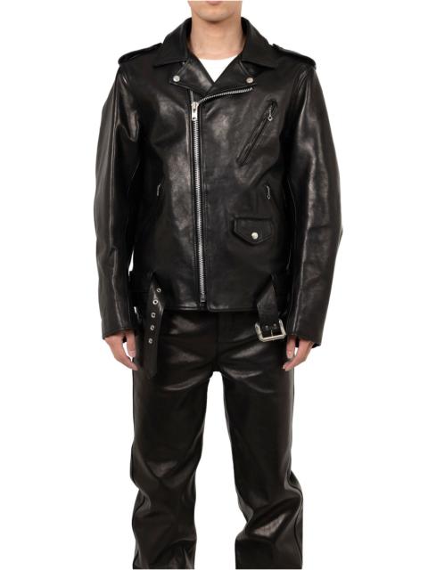 Maison MIHARAYASUHIRO "MASSES x MMY" Horse Leather Double Zip Jacket