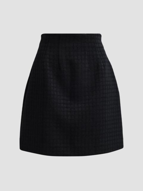 TOTEME Women's Cotton Chenille Curved Mini Skirt - Black