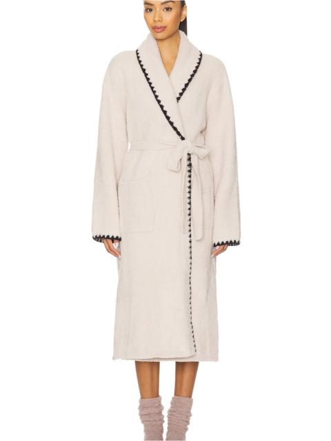 Barefoot Dreams CozyChic Blanket Stitch Robe