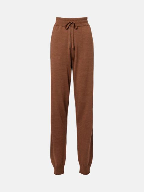 Tod's Knitted virgin wool straight-leg pants