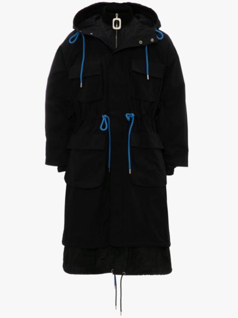 JW Anderson PATCH POCKET COTTON-BLEND PARKA