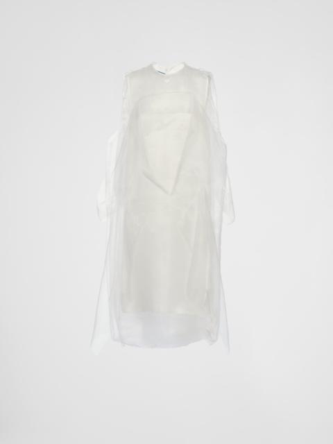 Technical voile dress