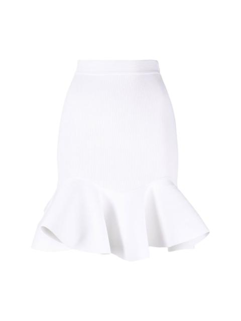 ruffled-detail mini skirt