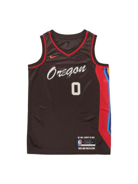 Nike Men's Nike SW Fan Edition 20-21 City Limited NBA Portland Trail Blazers . Lillard No. 0 Basketball J