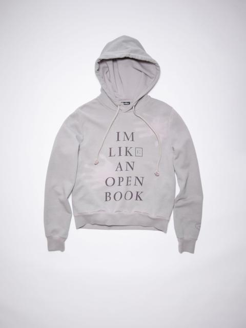 Acne Studios Heat reactive hooded sweatshirt - Grey/purple