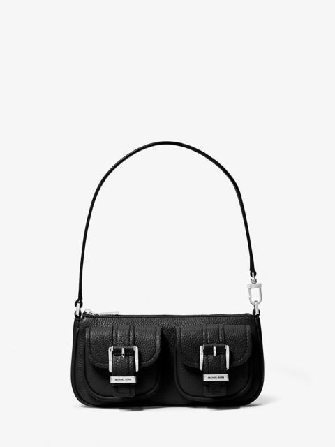MICHAEL KORS Zoe Small Pebbled Leather Pochette