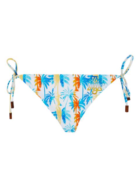 Vilebrequin Women Bikini Bottom to be tied Palms & Stripes - Vilebrequin x The Beach Boys