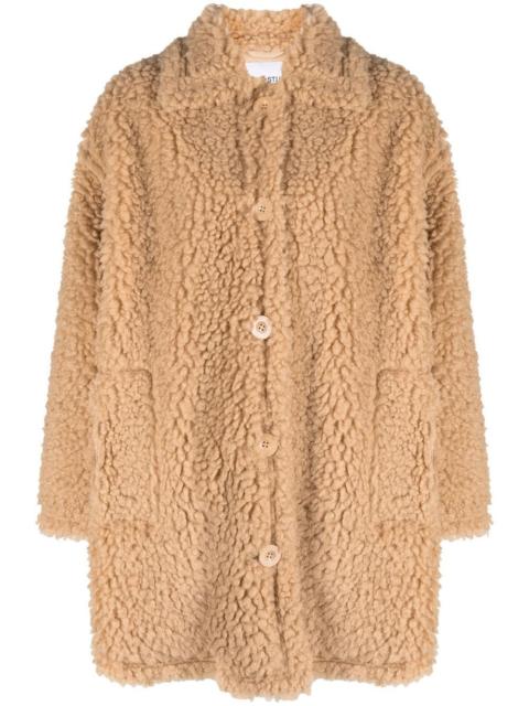 STAND STUDIO Gwen faux-shearling shirt jacket