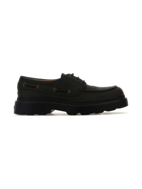 Tod's Black Leather Loafers