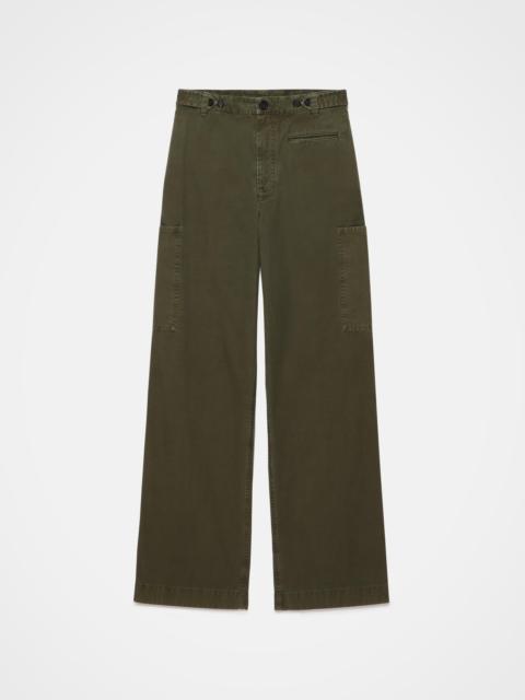 JW Anderson WOMENS CARGO TROUSERS IN KHAKI