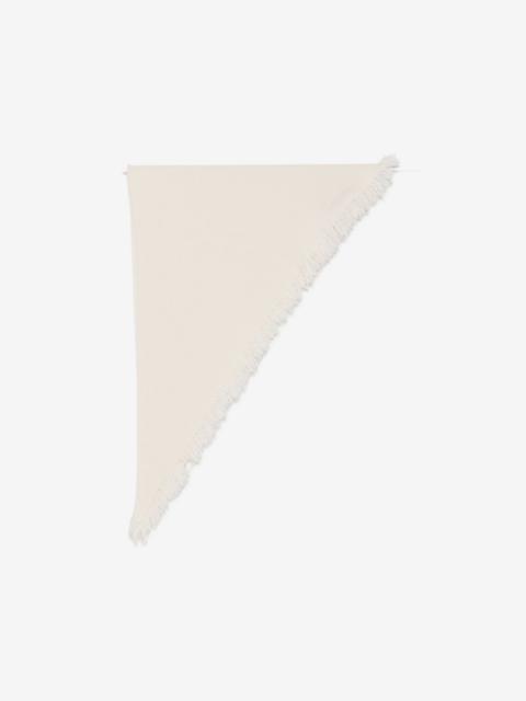 UMA WANG fringed triangle scarf