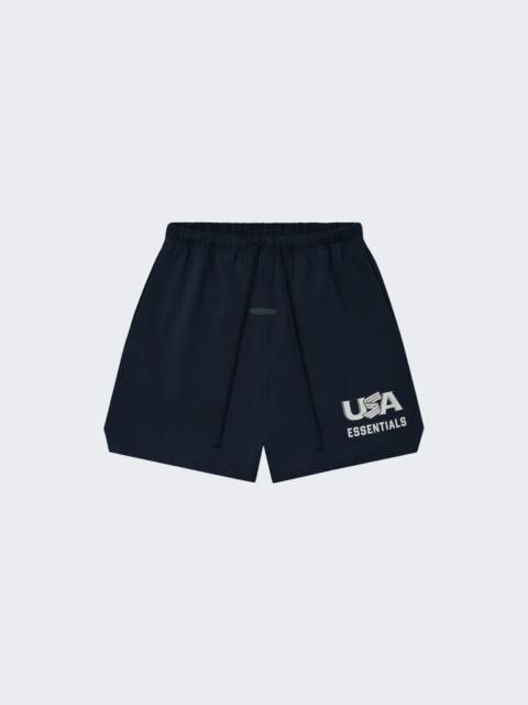 ESSENTIALS Usa Baseball Jersey Sweatshort Dark Sapphire