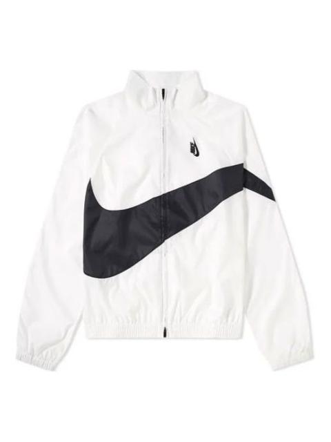 Nike Nike Lab Heritage Jacket White Black BIG SWOOSH 'Black White' AA1569-100