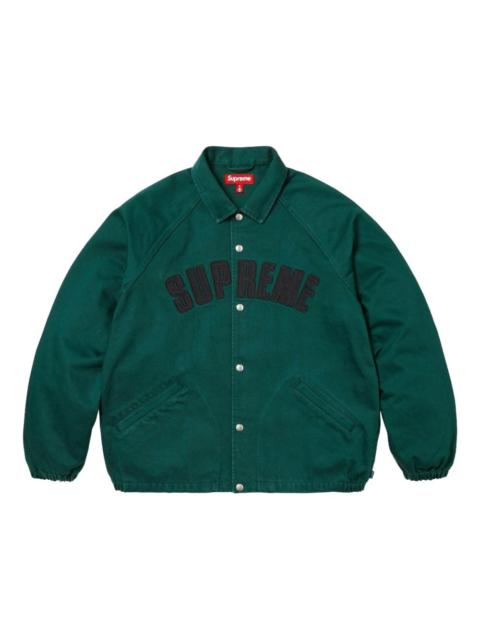 logo-embroidered bomber jacket