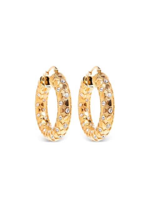 VERSACE Greca-engraved hoops
