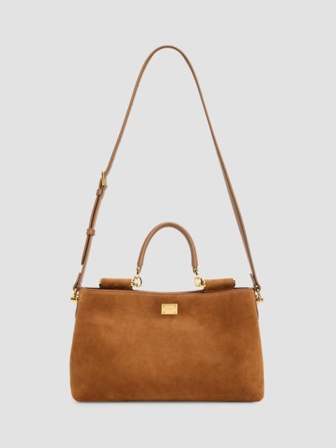 Dolce & Gabbana Women's Vittoria Suede Shoulder Bag - Cammello Caramello