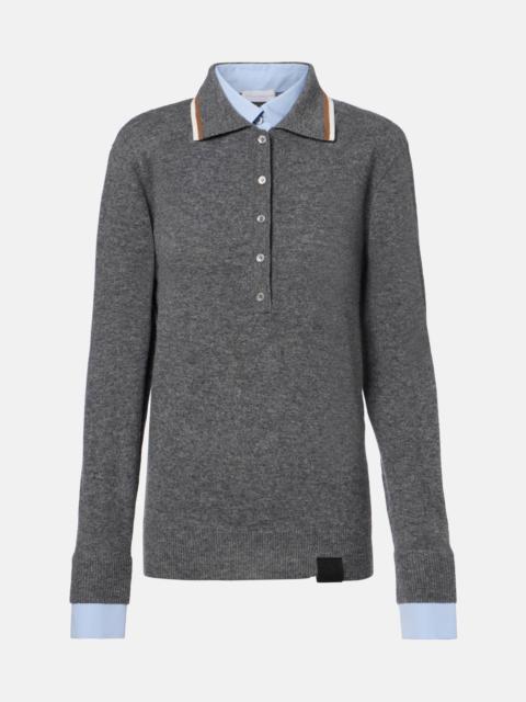 Stella McCartney Layered virgin wool polo sweater