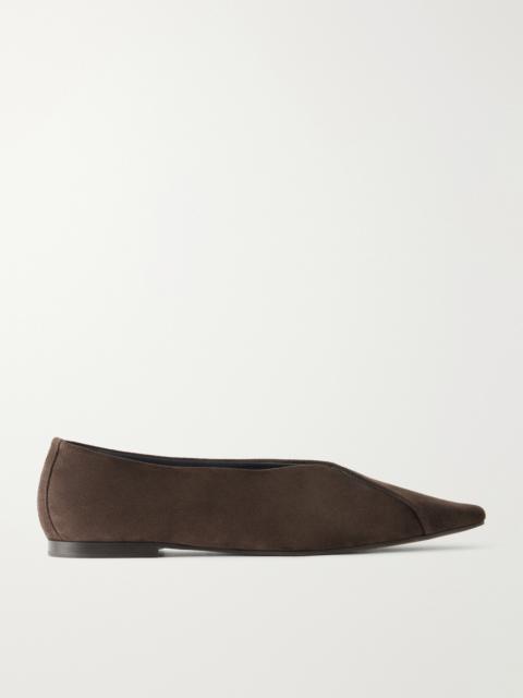 Brunello Cucinelli Suede Ballerina Flats