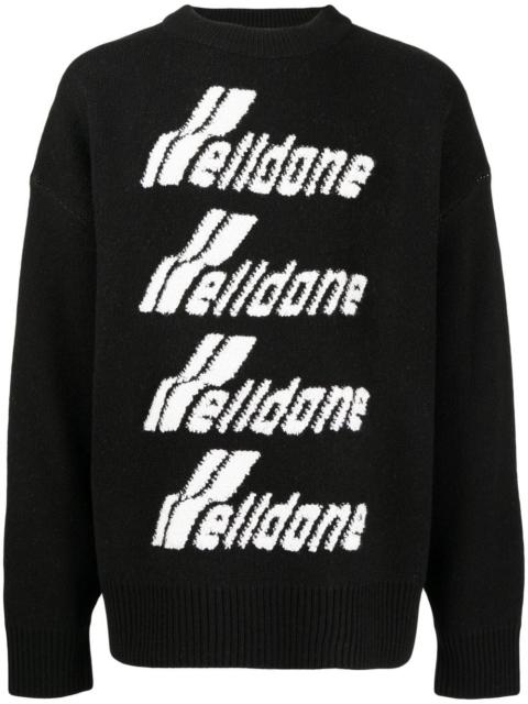 We11done logo-embroidered jumper