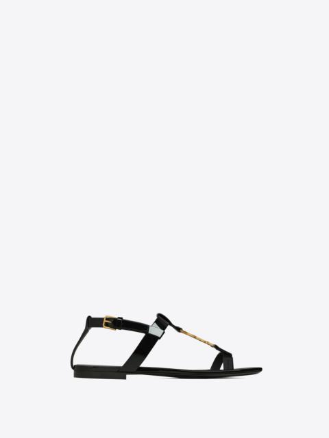 SL CASSANDRA ONE SANDAL FLAT CIDER CALFSKIN