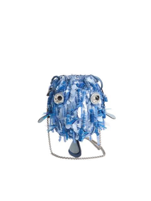 Anya Hindmarch sequin-embellished blowfish cross body bag