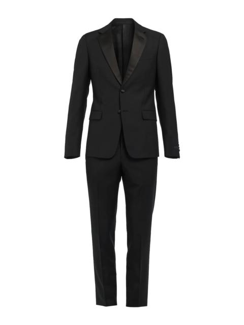 Prada Singled-breasted two-button wool mohair tuxedo