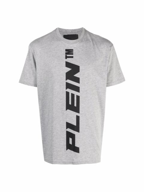 vertical logo print T-shirt