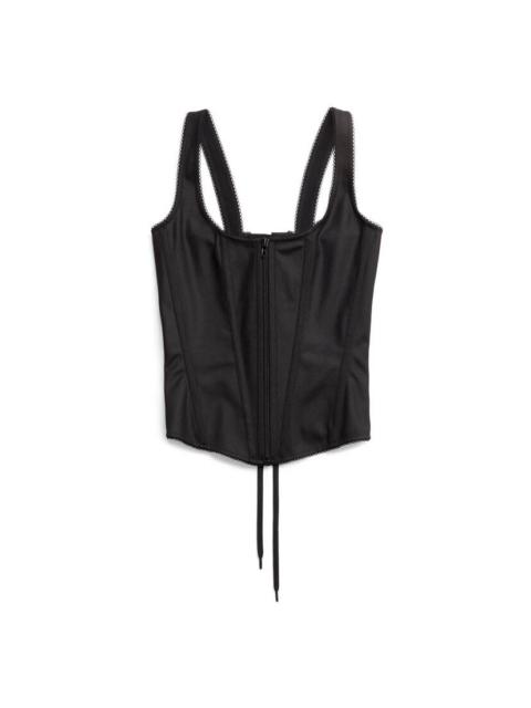 BALENCIAGA Tank Top Corset in Black