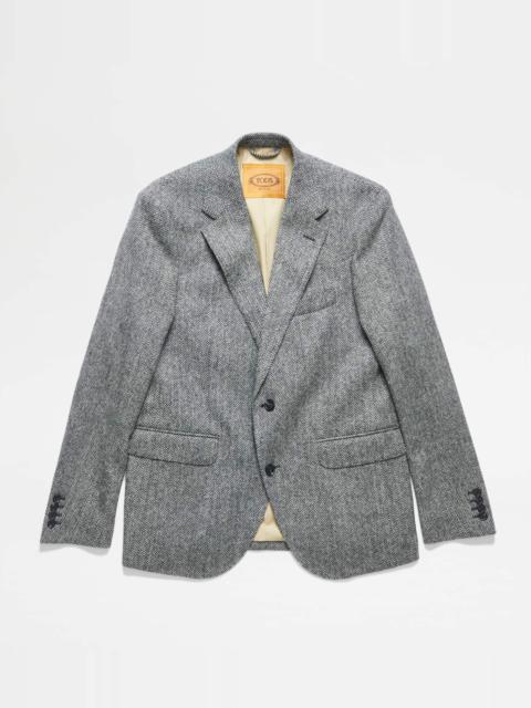 Tod's SHETLAND BLAZER - BROWN, BEIGE