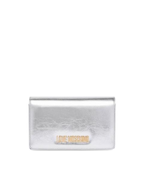 Moschino metallic chain shoulder bag