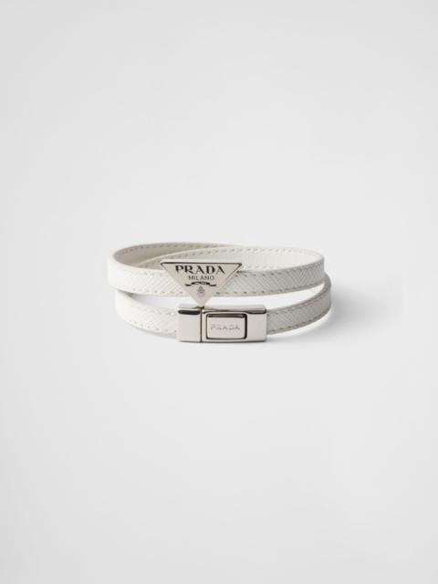 Prada Saffiano Leather Bracelet