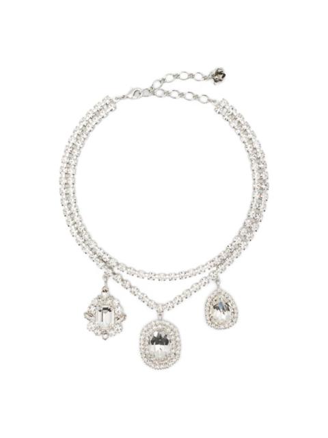 MAGDA BUTRYM crystal-embellished double-chain necklace