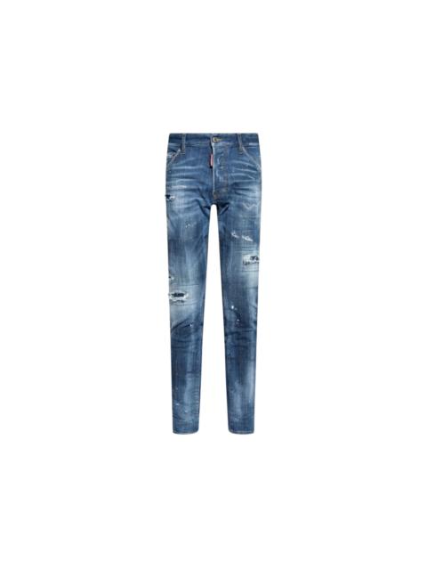 DSQUARED2 Dsquared2 Cool Guy Jean Reinforced Ripped Wash Jeans Blue