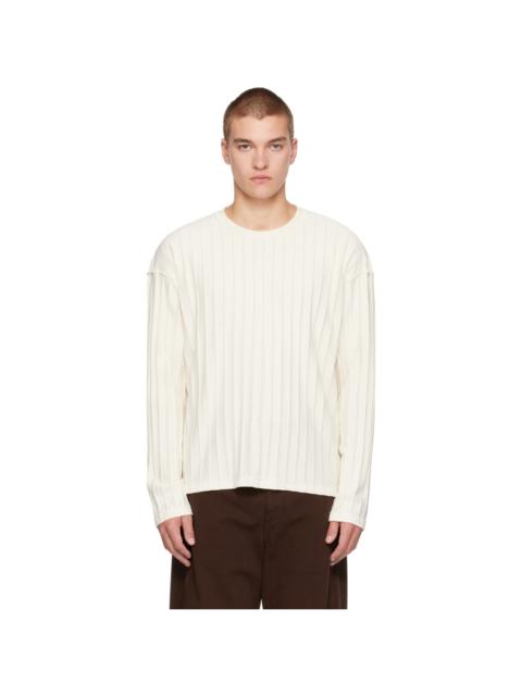 mfpen Off-White Round Neck Sweater