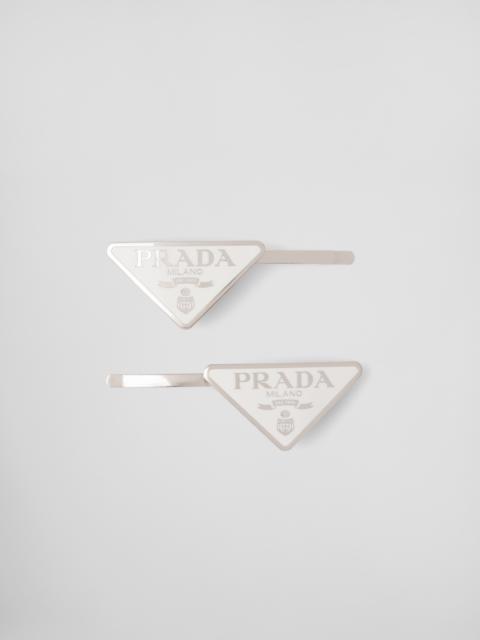 Prada Metal hair clips