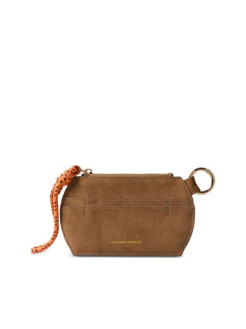 Claudie Pierlot beige suede cardholder