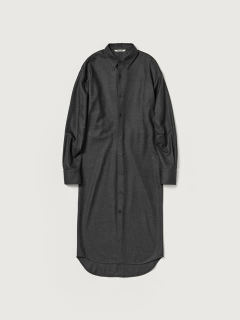 AURALEE SUPER LIGHT WOOL SHIRT DRESS