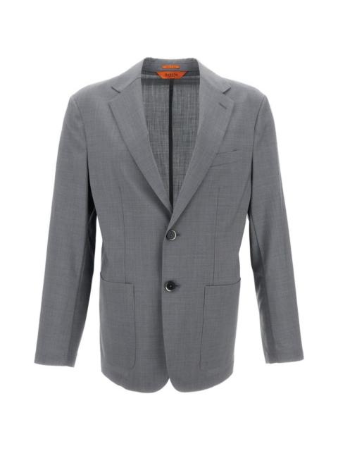 BARENA patch-pocket single-breasted blazer