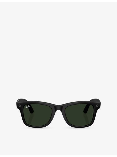 Ray-Ban RW4011 Wayfarer Square-Frame Injected Meta AI Glasses