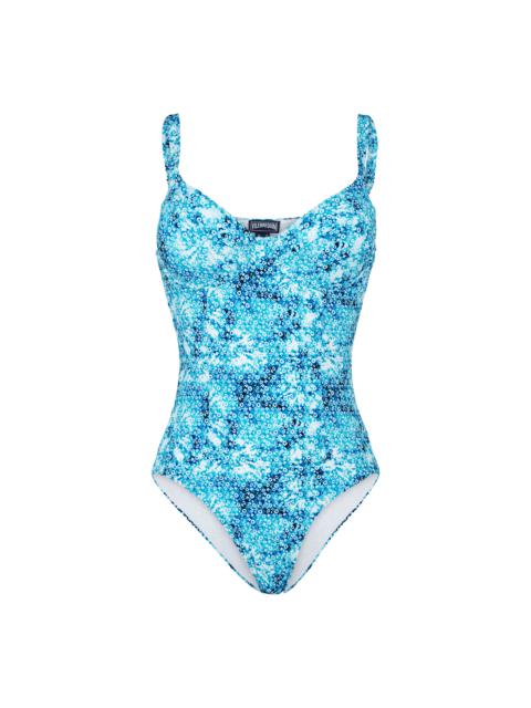 Vilebrequin Women One-piece Swimsuit Flowers Tie & Dye