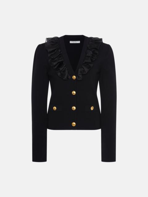 Alessandra Rich CARDIGAN WITH RUCHES